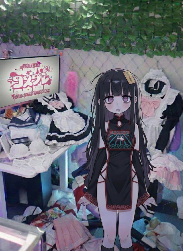 1000円コスプレ はみ乳キョンシー