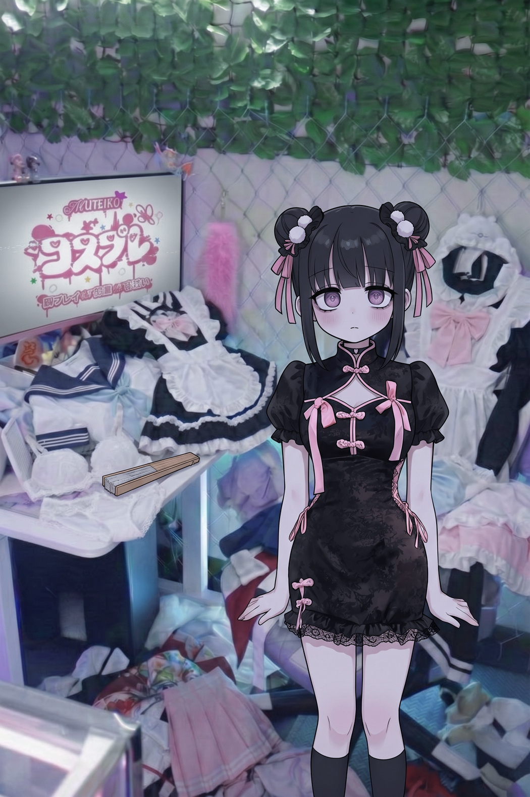 2000円コスプレ ピンクリボンチャイナ